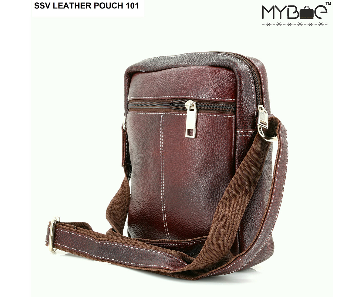 LEATHER SIDE SLING BAG