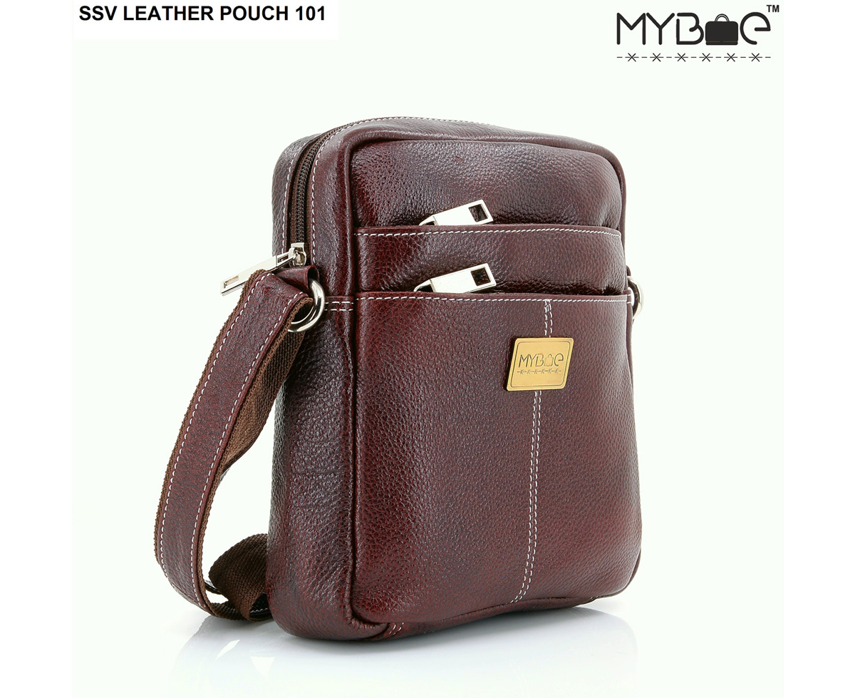 LEATHER SIDE SLING BAG