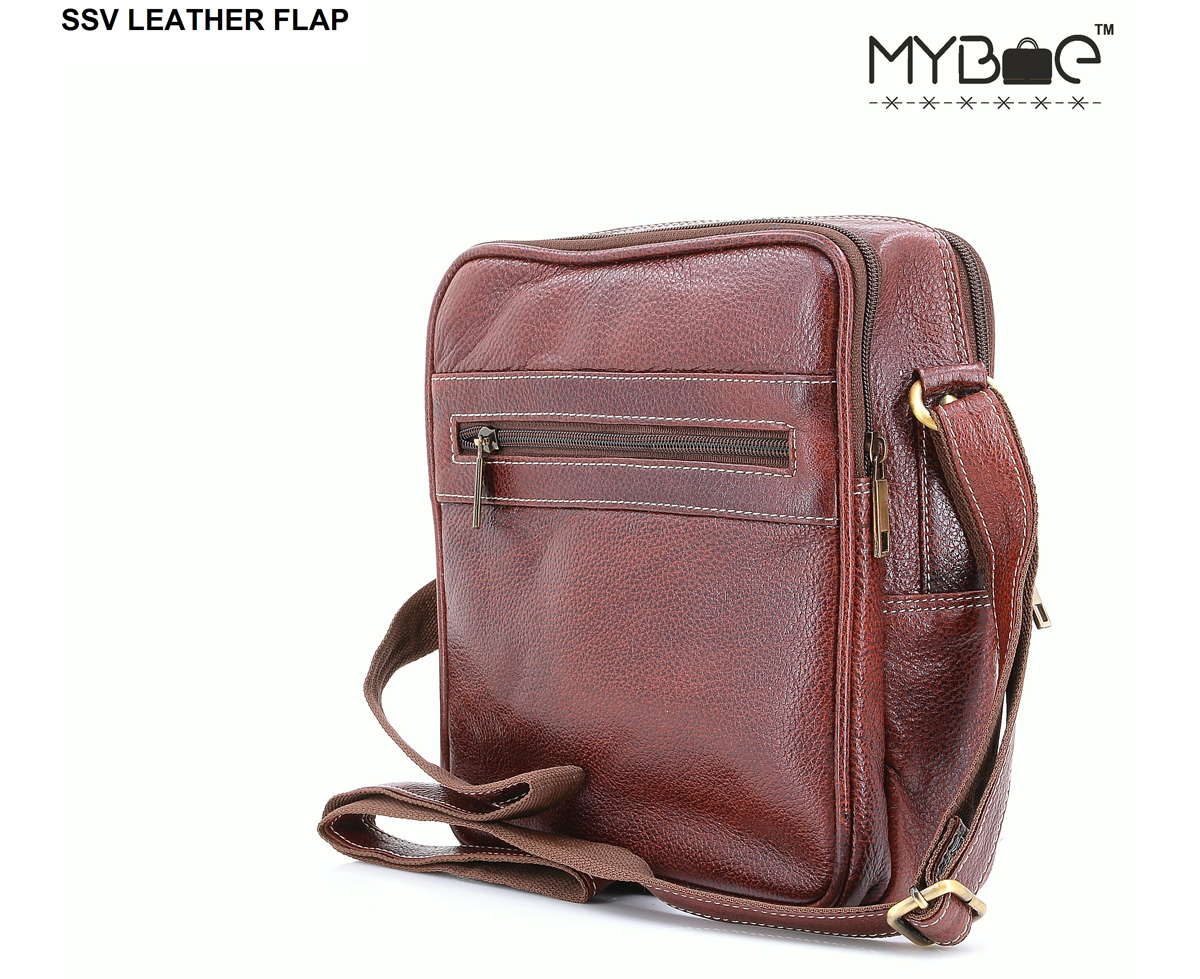 LEATHER SIDE SLING BAG