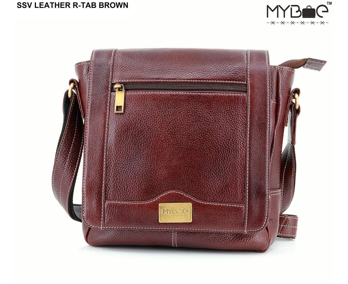 LEATHER SIDE SLING BAG