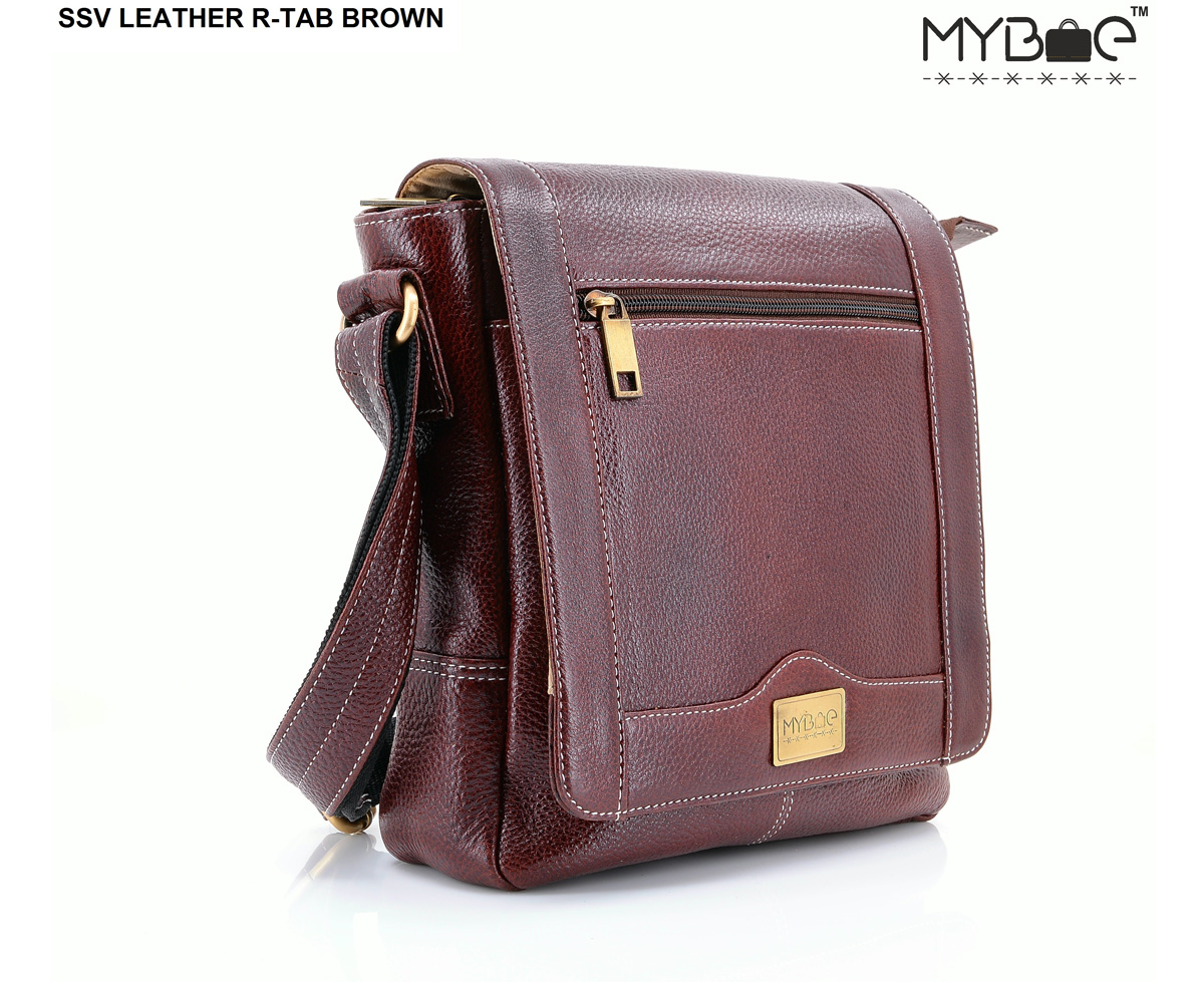 LEATHER SIDE SLING BAG